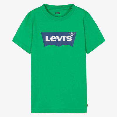 Levi's Teen Boys Green Cotton T-shirt