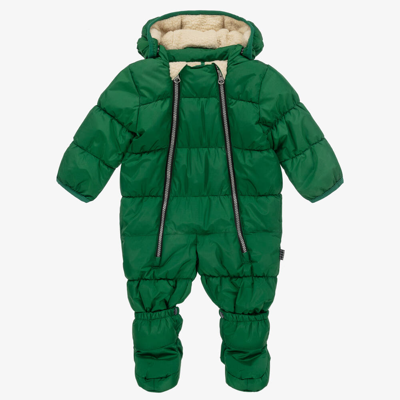 Molo Baby Boys Green Snowsuit