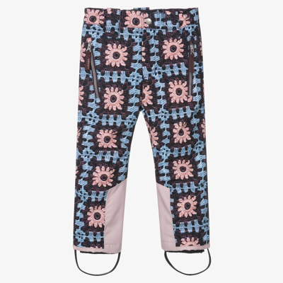 Molo Kids' Girls Purple Crochet Ski Trousers