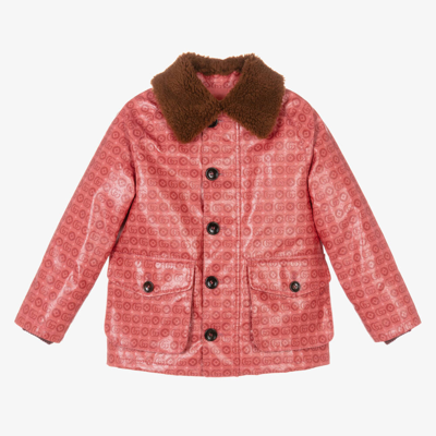 Gucci Kids' Girls Pink Cotton Double G Jacket