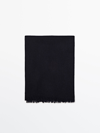 Massimo Dutti Halstuch Aus Reinem Kaschmir In Navy Blue