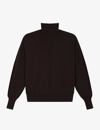 Soeur Womens Brown Nord Turtleneck Wool-knit Jumper In Brown