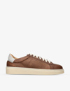 ELEVENTY ELEVENTY MENS TAN CHUNKY-SOLE CONTRAST-TRIM LEATHER LOW-TOP TRAINERS