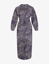Soeur Womens Print Veena Floral-print Tie-waist Cotton Midi Dress In Print