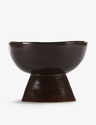 Serax La Mère Large High Stoneware Bowl 20.5cm In Brown