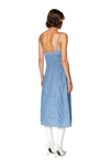 DIESEL STRAPPY MIDI DRESS IN FIX DENIM