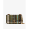 Burberry Lola Check-print Shoulder Bag In Olive Green