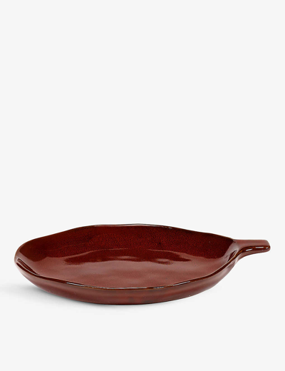 Serax Red La Mère Irregular Side-handle Stoneware Plate 17cm