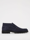 Santoni Desert Boots  Men In Blue