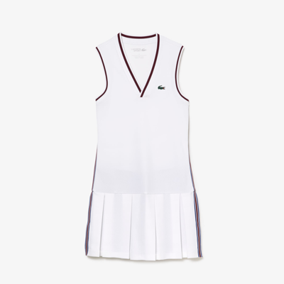 Lacoste Ultra Dry Tennis Dress And Removable Shorts - 42 In White