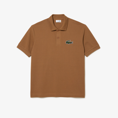 Lacoste Unisex Original L.12.12 Loose Fit 80's Croc Polo In Brown