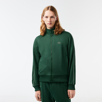 Lacoste Paris Piquã© Zip Front Track Jacket - Xxl - 7 In Green