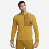 Nike Men's Dri-fit Running Division 1/2-zip Mid Layer Running Top In Brown