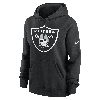 Nike Women's Logo Club (nfl Las Vegas Raiders) Pullover Hoodie In Black