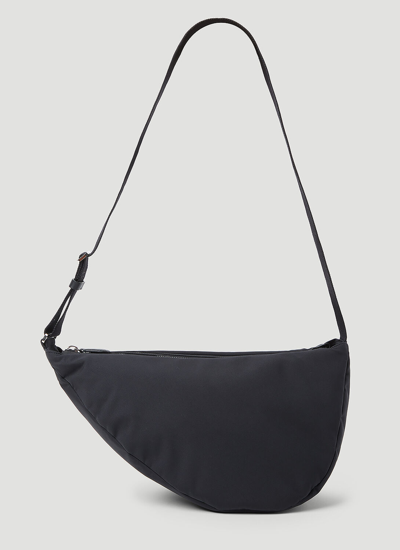 The Row Slouchy Banana Two Leather-trimmed Nylon Belt Bag In