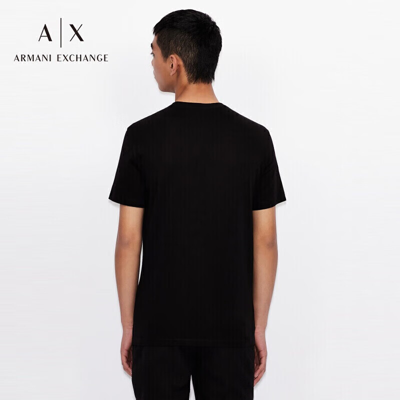 Armani Collezioni Emporio Armani Loose Fit Tee In Solid Black