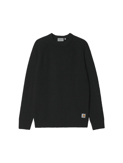 Carhartt Wip Anglistic Knit Sweater In Black