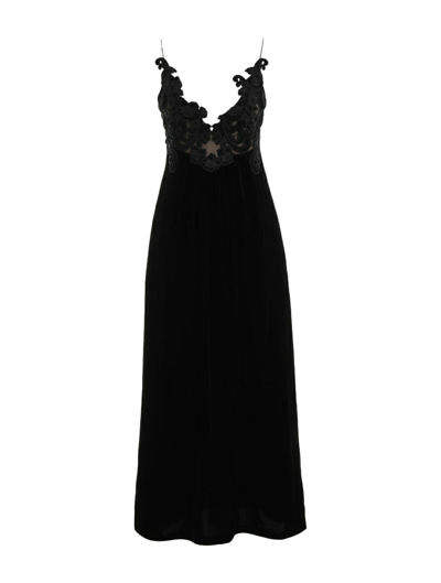 Zimmermann Sensory Velvet Slip Dress In Black
