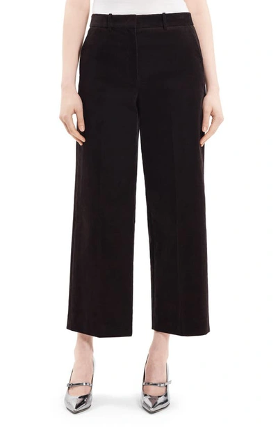 Theory Relaxed Fit Wide Leg Corduroy Pants In Mink