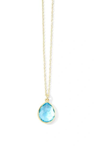 Ippolita Rock Candy Mini Teardrop Pendant Necklace In Gold