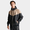 Nike Men's  Sportswear Windrunner Hooded Jacket In Black/khaki/black