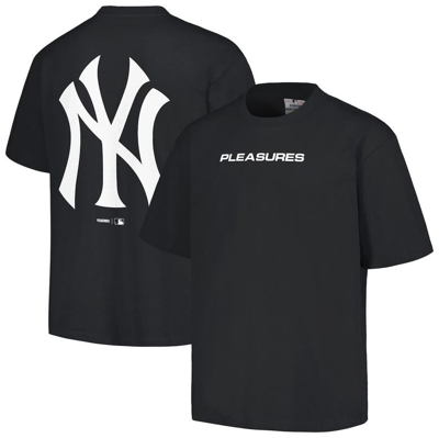 Pleasures Black New York Yankees Ballpark T-shirt