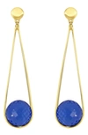 Dean Davidson Ipanema Drop Earrings In Midnight Blue/ Gold