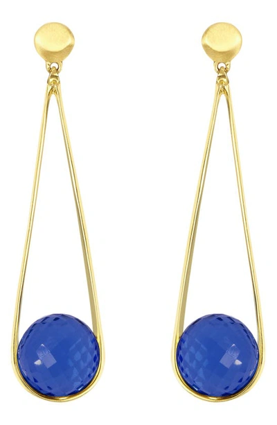 Dean Davidson Ipanema Drop Earrings In Midnight Blue/ Gold