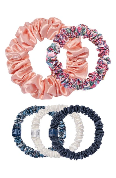 Slip Pure 5-pack Silk Scrunchies Set (limited Edition) $44 Value In Abbey