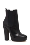 Paige Kyra Leather Platform Ankle Boots In Black