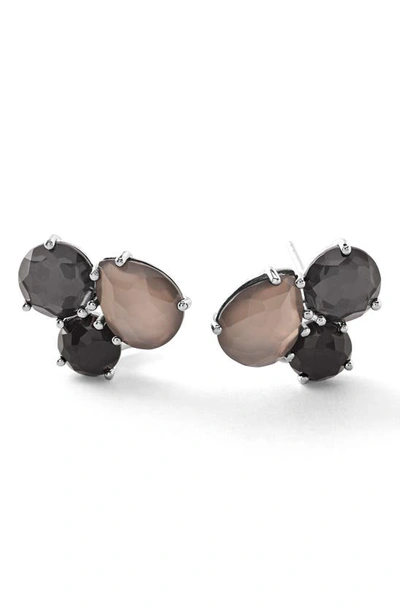 Ippolita Sterling Silver Rock Candy® Black Tie Multi-stone Cluster Earrings