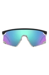 Oakley Bxtr 39mm Prizm™ Wrap Shield Sunglasses In Sapphire