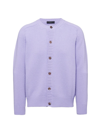 Prada Wool And Cashmere Cardigan In Purple