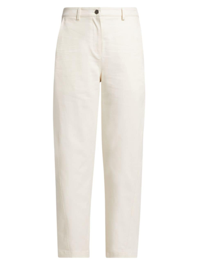 Twp Women's Wooster Wide-leg Canvas Pants In Winter White