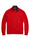 Polo Ralph Lauren Men's Quarter-zip Sweatshirt In Red