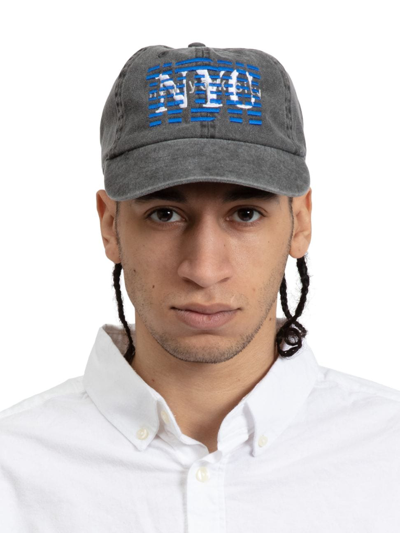 Who Decides War Nyc Logo-embroidered Stonewashed Cap In Vintage Grey