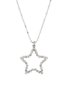 RENEE LEWIS WOMEN'S 18K WHITE GOLD & 0.5 TCW DIAMOND STAR PENDANT NECKLACE