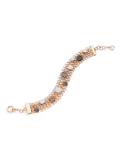 Pomellato Women's Sabbia 18k Rose Gold & 1.5 Tcw Diamond Chain Bracelet