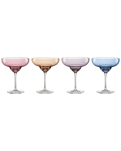 Oneida True Colors Margarita Glasses, Set Of 4 In Multi