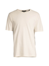 Vince Men's Garment-dyed Crewneck T-shirt In Washed Cream