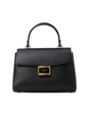 Kate Spade Women's Medium Katy Textured Leather Top Handle Bag In Black