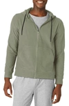 Beyond Yoga Freefit Zip Hoodie In Grey Sage Heather