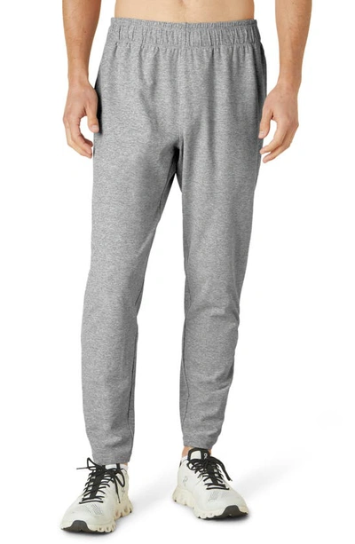 Beyond Yoga Slim Fit Take It Easy Pants In Silver Mist