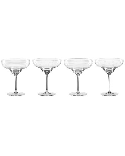 Oneida Mingle Margarita Glasses, Set Of 4 In Clear And No Color