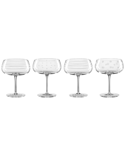 Oneida Mingle Cocktail Glasses, Set Of 4 In Clear And No Color