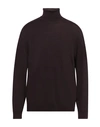 Roberto Collina Man Turtleneck Deep Purple Size 48 Merino Wool