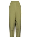 Mauro Grifoni Woman Pants Military Green Size 8 Cotton