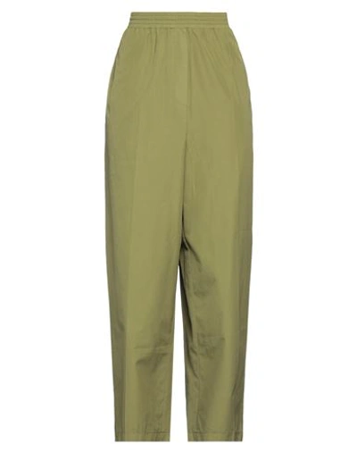 Mauro Grifoni Woman Pants Military Green Size 8 Cotton