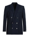 Balmain Man Suit Jacket Navy Blue Size 44 Virgin Wool