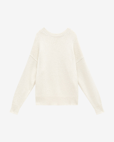Isabel Marant Silly Alpaga Sweater In Ecru Stripes